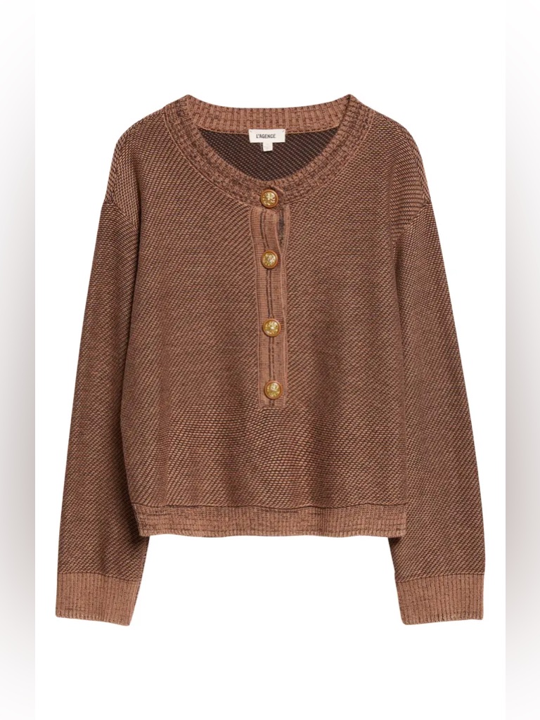 L’agence Hadassah Henley In Camel Nwt